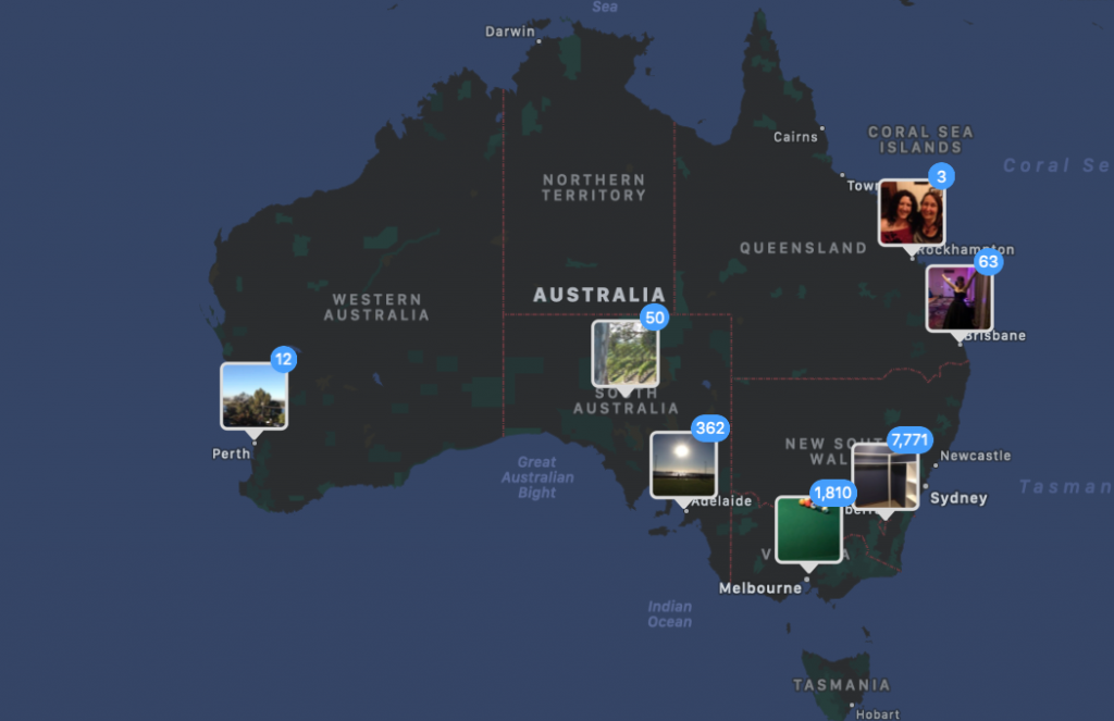 map of australia