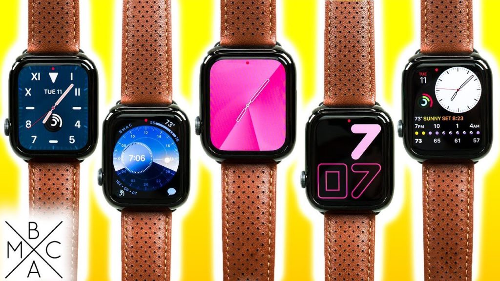 Apple watch  with various face options